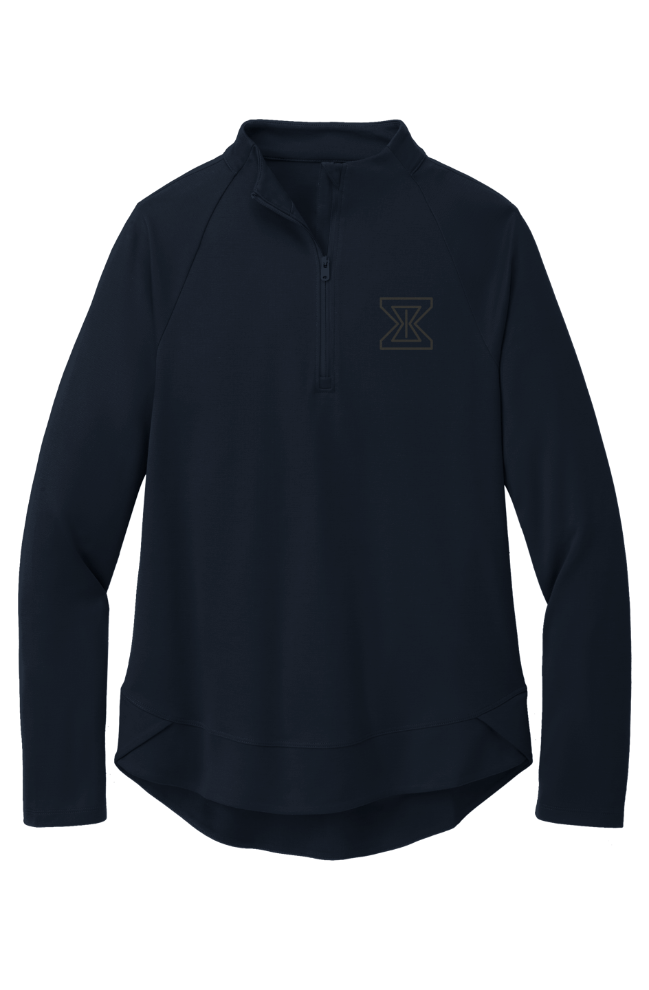 Chronoscape Womens tulip Hem 1/4-Zip