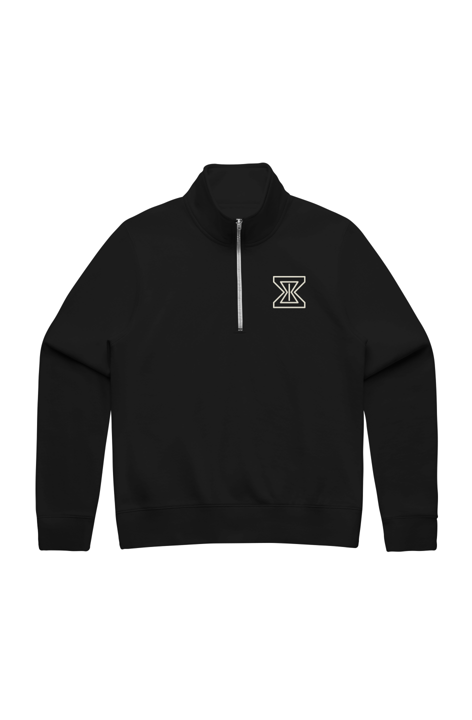 Chronoscape Womens Stencil Half Zip Crew