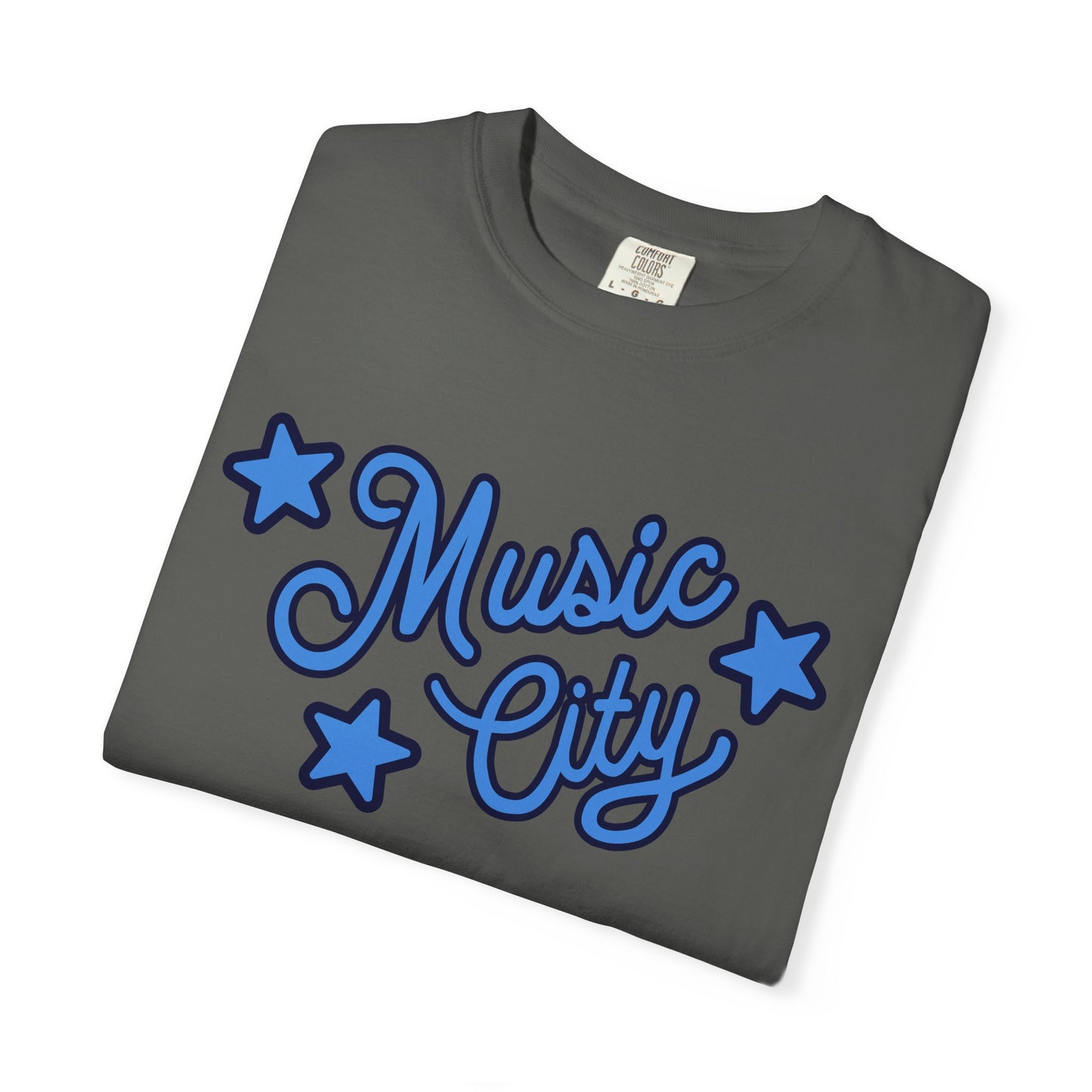 Music City Script Stars Garment-Dyed T-shirt