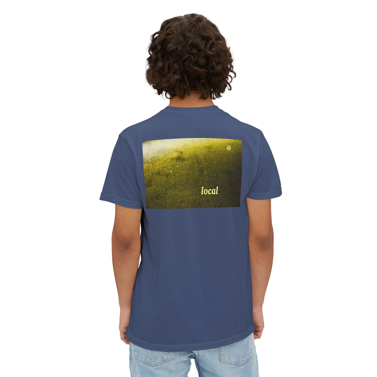 Local Yellow dingy flowers Garment-Dyed Pocket T-Shirt