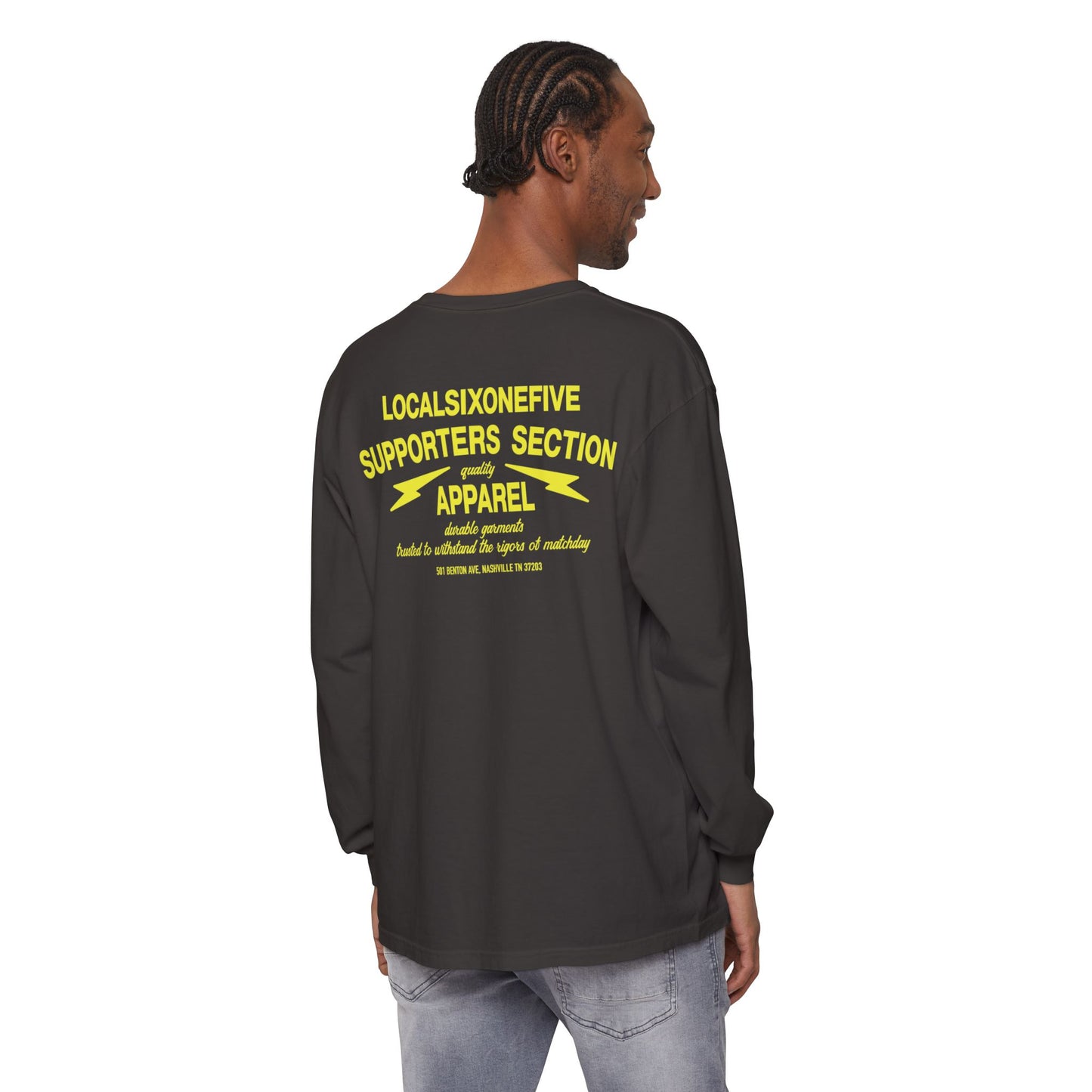 Supporters Section Apparel Garment-dyed Long Sleeve T-Shirt