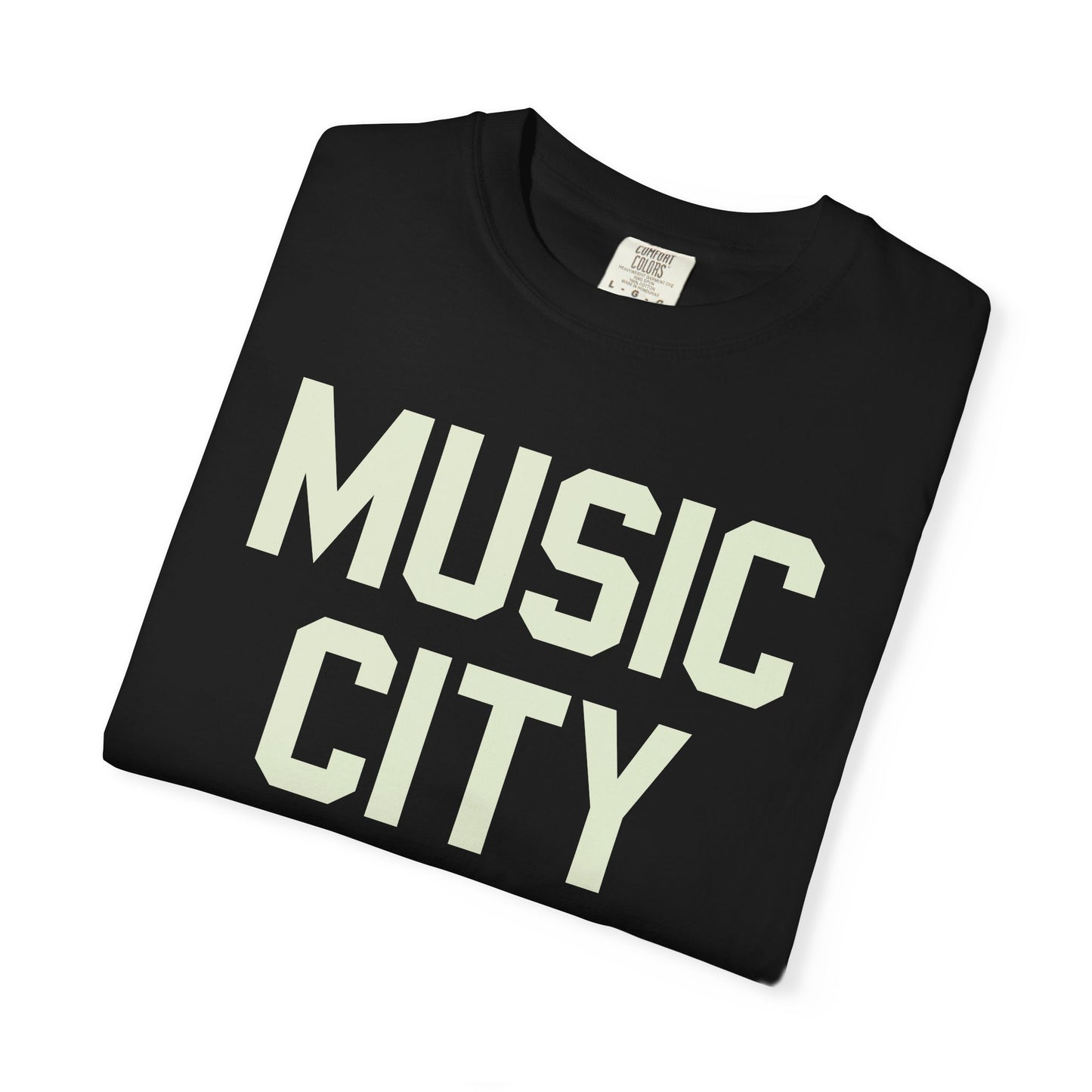Music City Blocky Unisex Garment-Dyed T-shirt