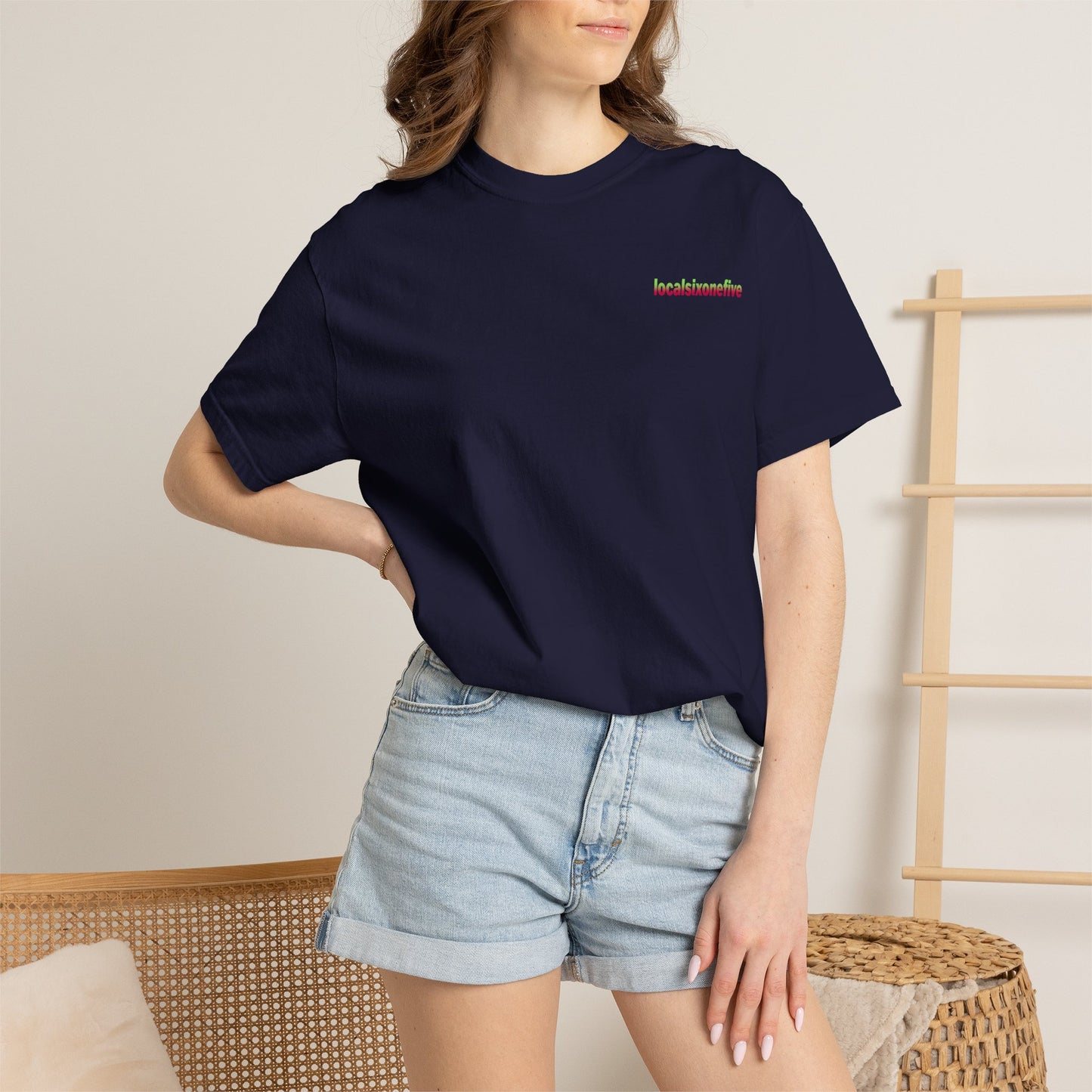 Local City blur Garment-Dyed T-shirt