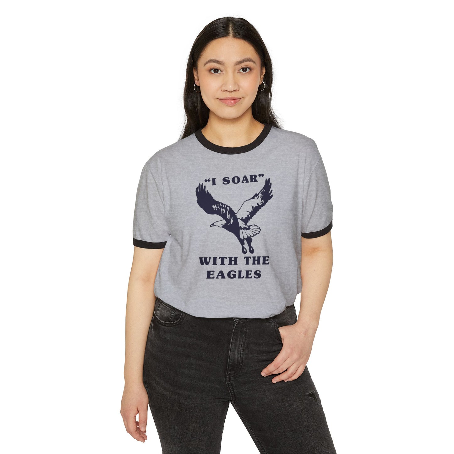 Soar with the Eagles Cotton Ringer T-Shirt
