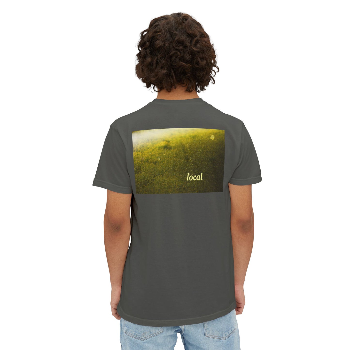 Local Yellow dingy flowers Garment-Dyed Pocket T-Shirt