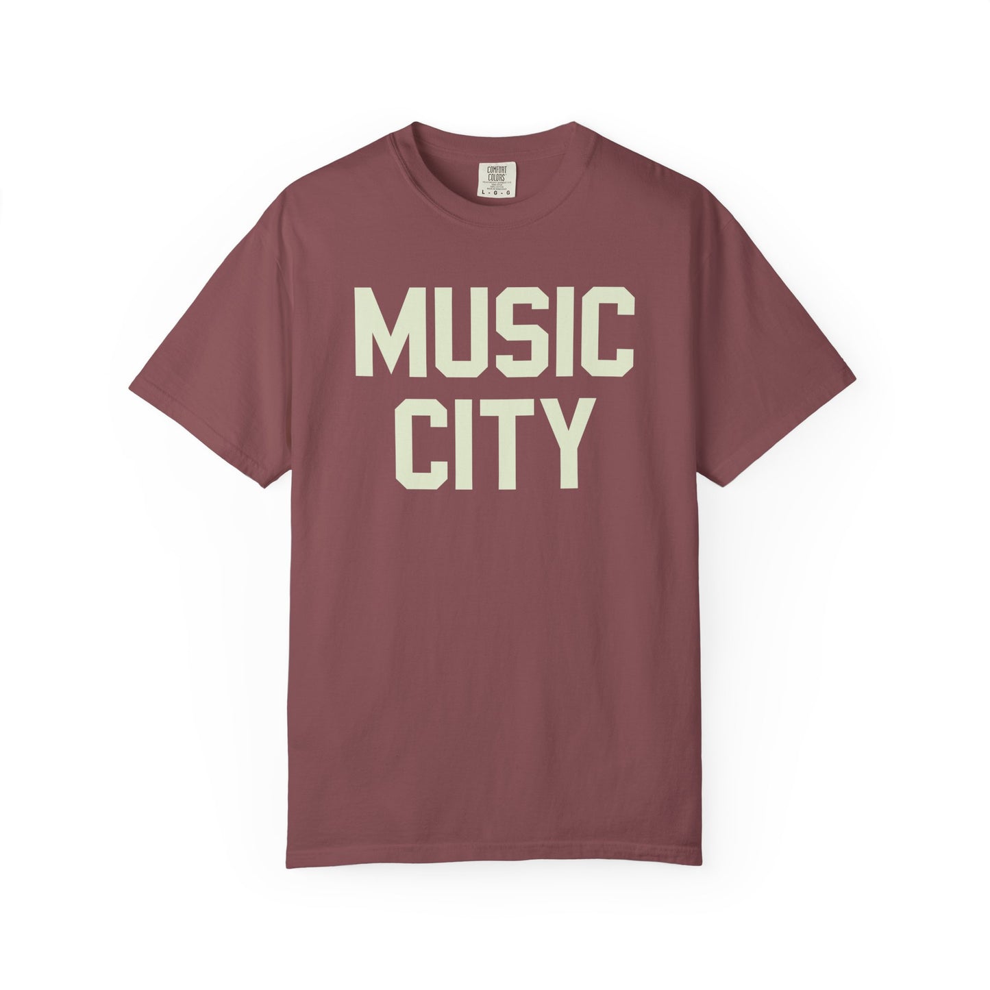 Music City Blocky Unisex Garment-Dyed T-shirt