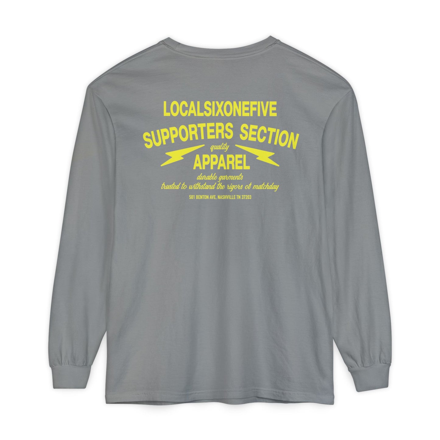 Supporters Section Apparel Garment-dyed Long Sleeve T-Shirt