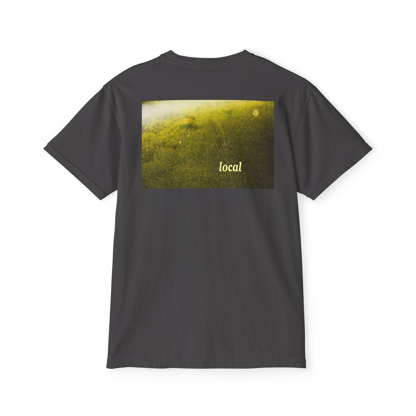 Local Yellow dingy flowers Garment-Dyed Pocket T-Shirt