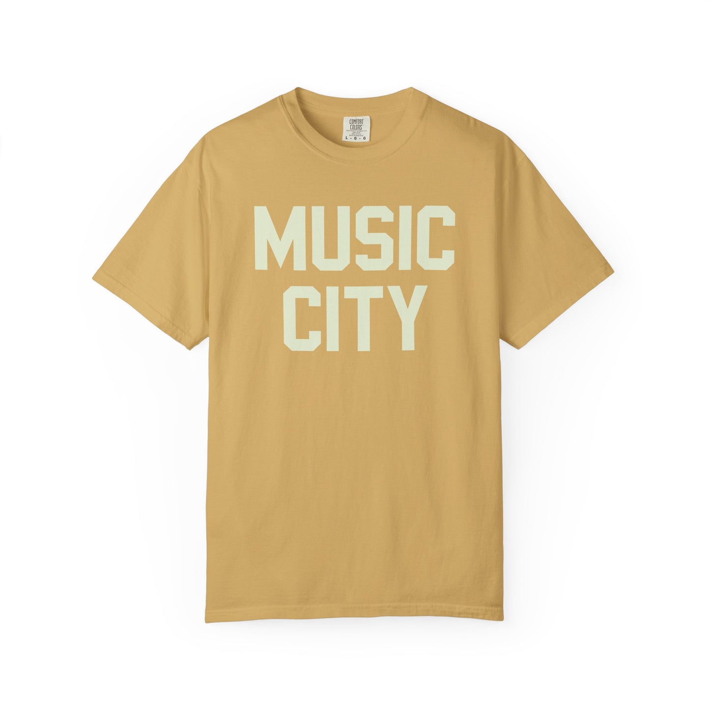 Music City Blocky Unisex Garment-Dyed T-shirt
