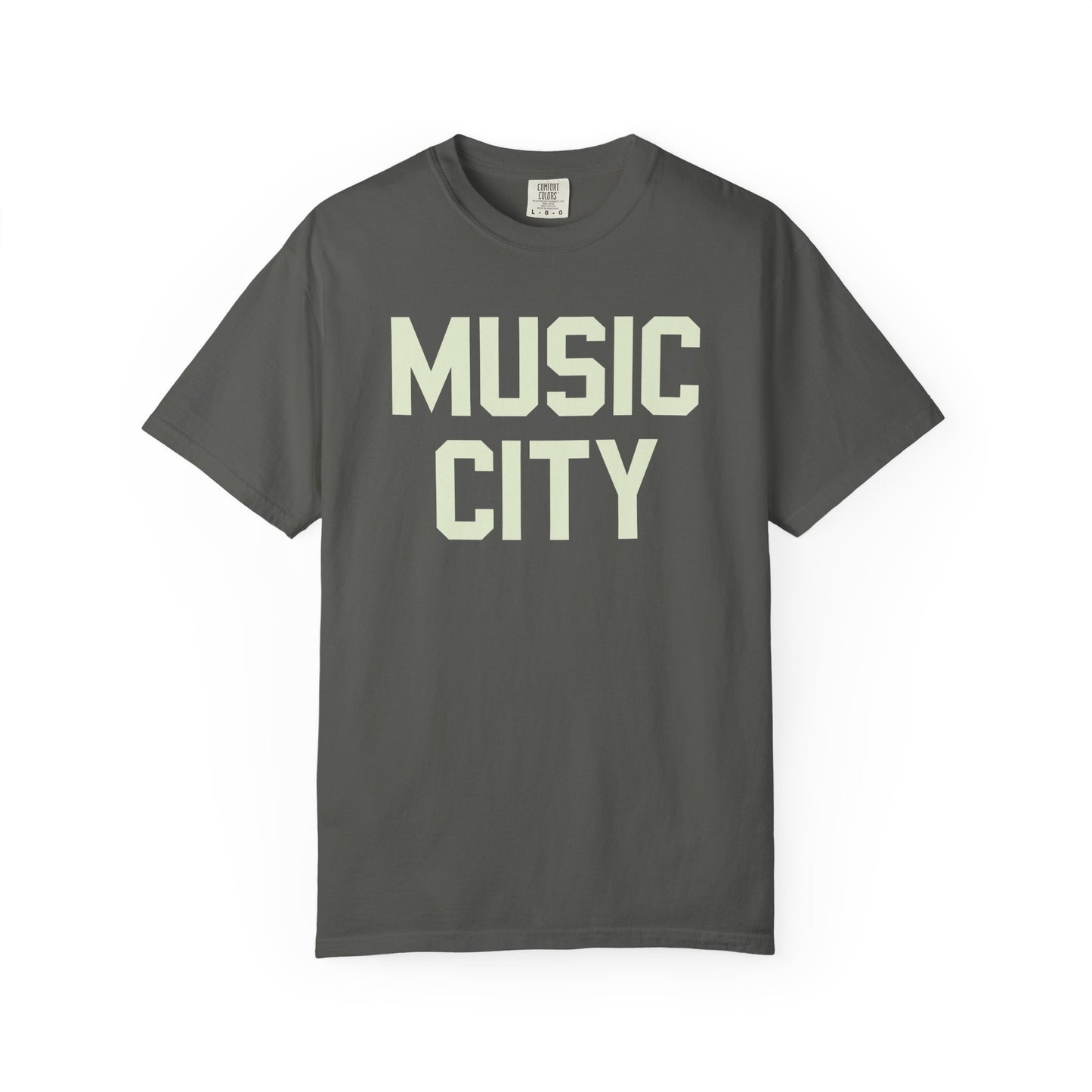 Music City Blocky Unisex Garment-Dyed T-shirt