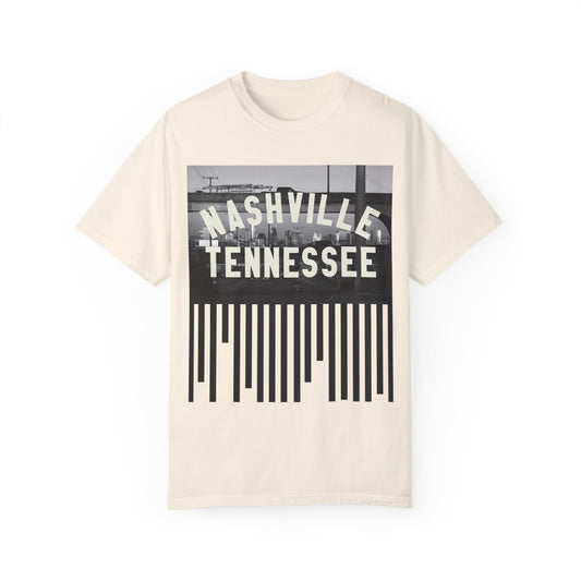 NashTen_Black Bars Garment-Dyed T-shirt