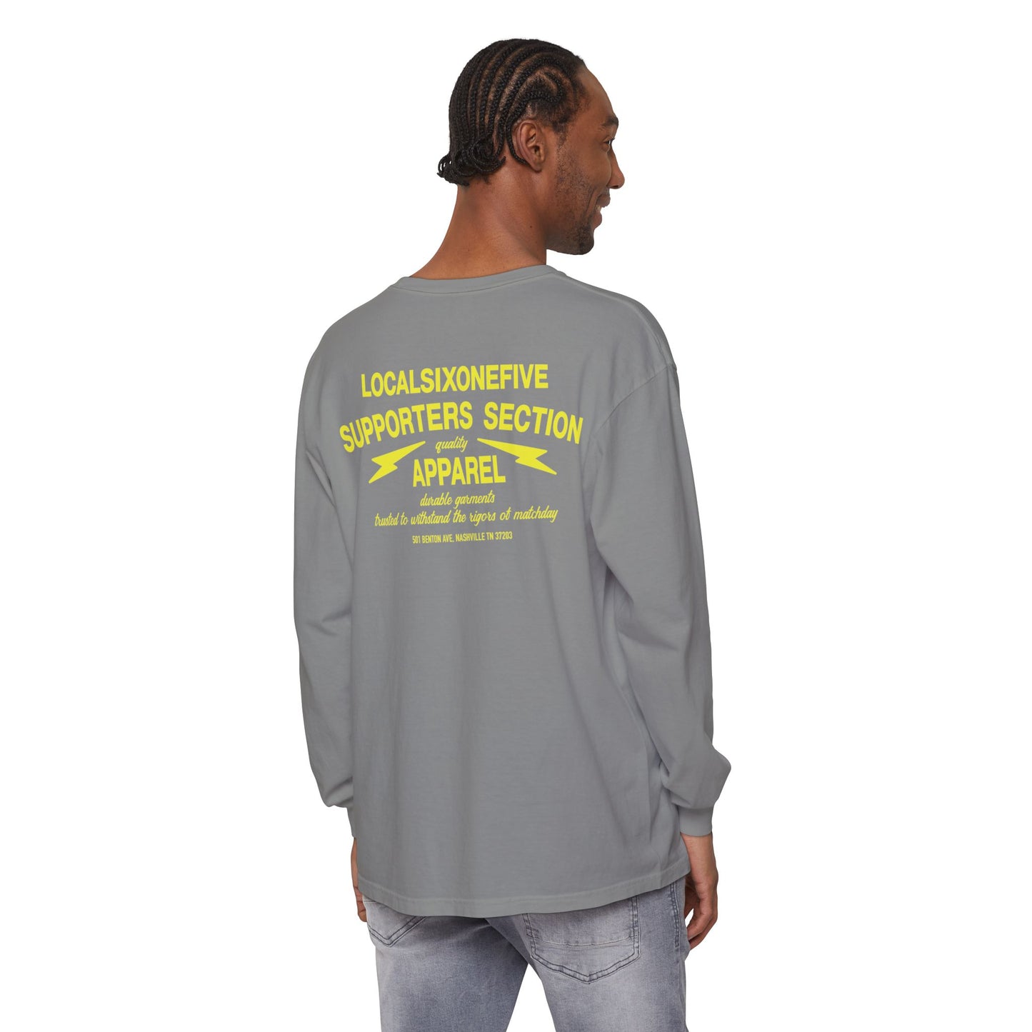 Supporters Section Apparel Garment-dyed Long Sleeve T-Shirt