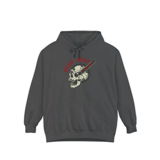 Gear Head Unisex Garment-Dyed Hoodie