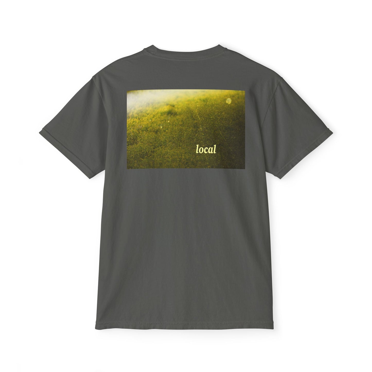 Local Yellow dingy flowers Garment-Dyed Pocket T-Shirt