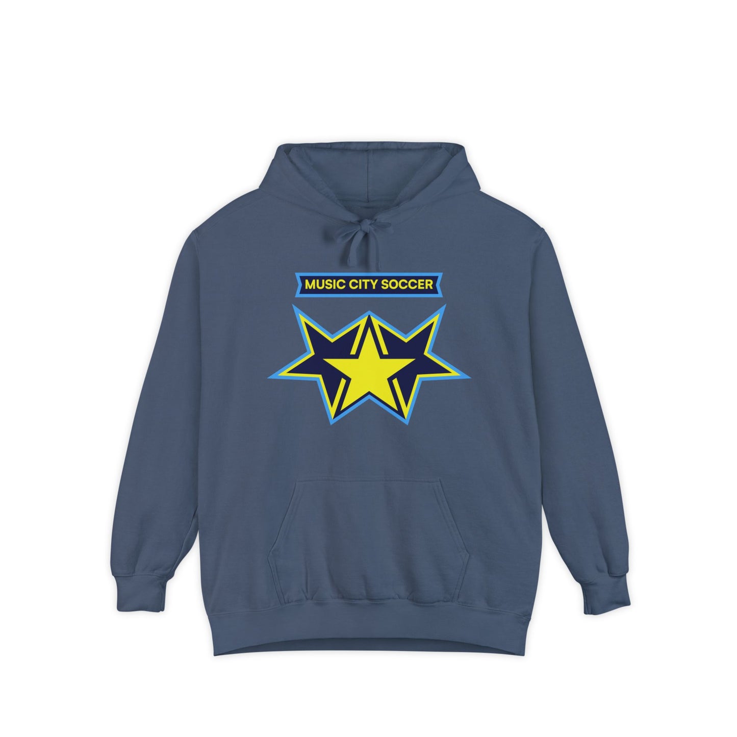 3 star refract Garment-Dyed Hoodie