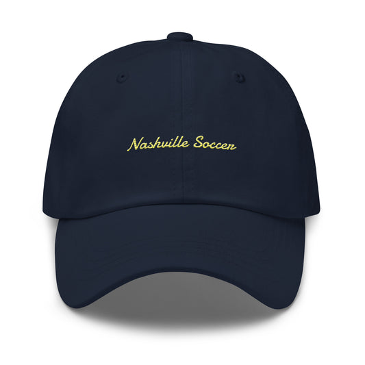 Nashville Soccer Script Dad hat