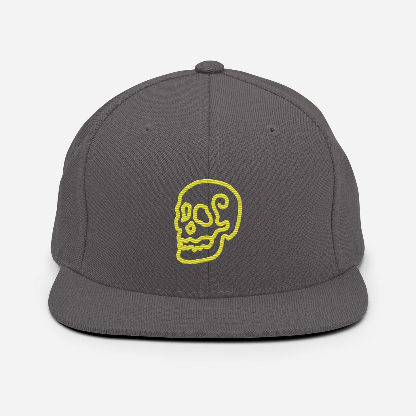 Line Skull Characater Snapback Hat