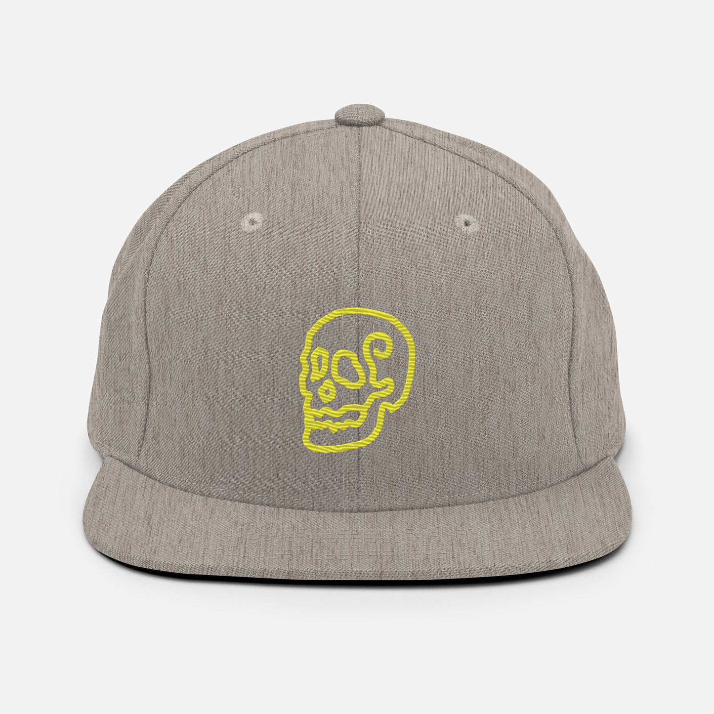 Line Skull Characater Snapback Hat
