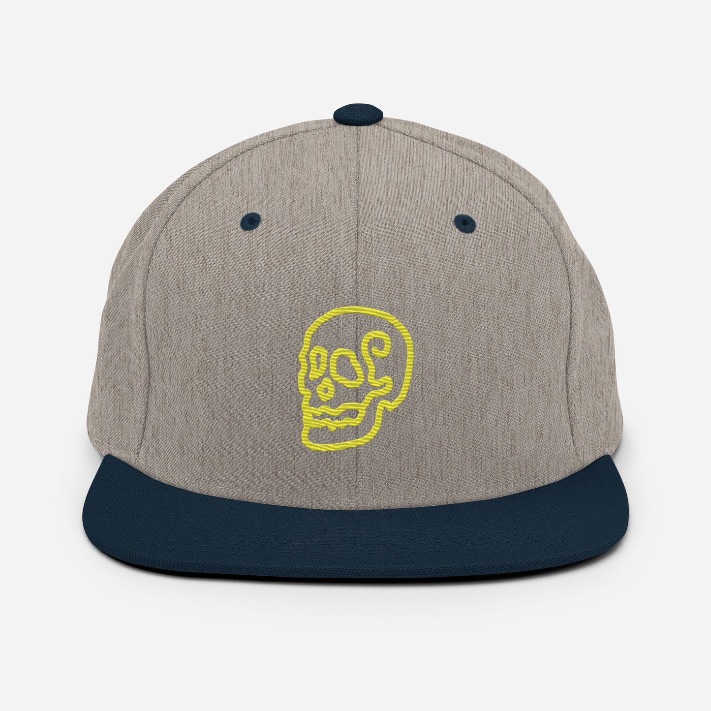 Line Skull Characater Snapback Hat