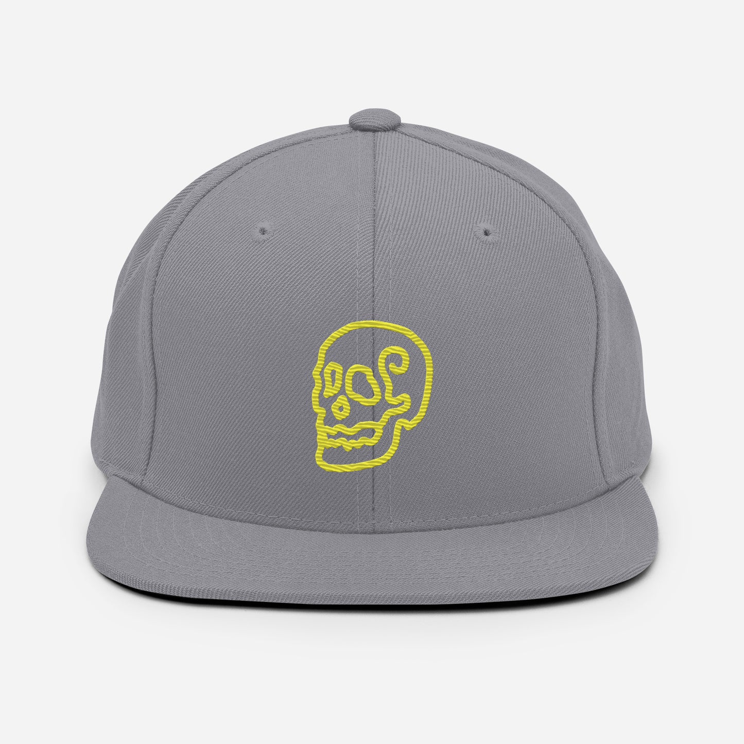 Line Skull Characater Snapback Hat