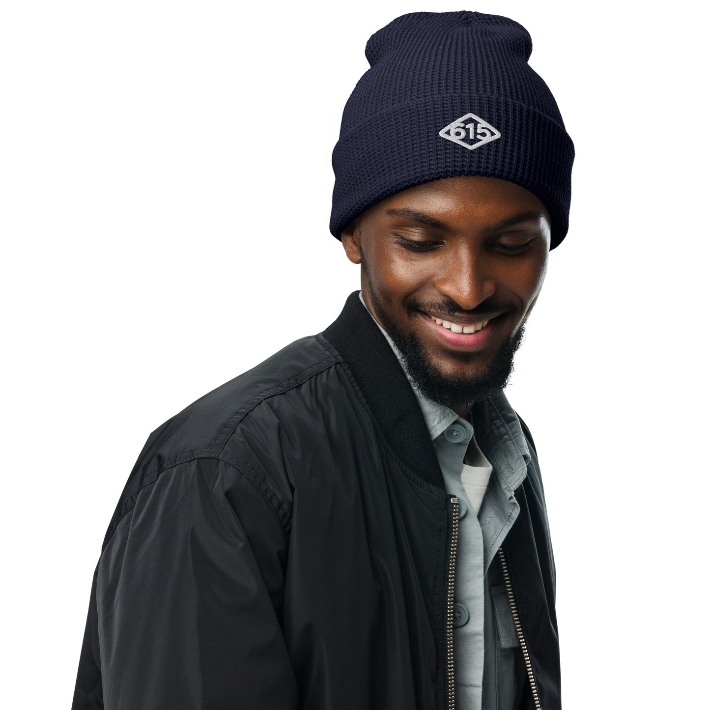 615 Diamond Waffle beanie