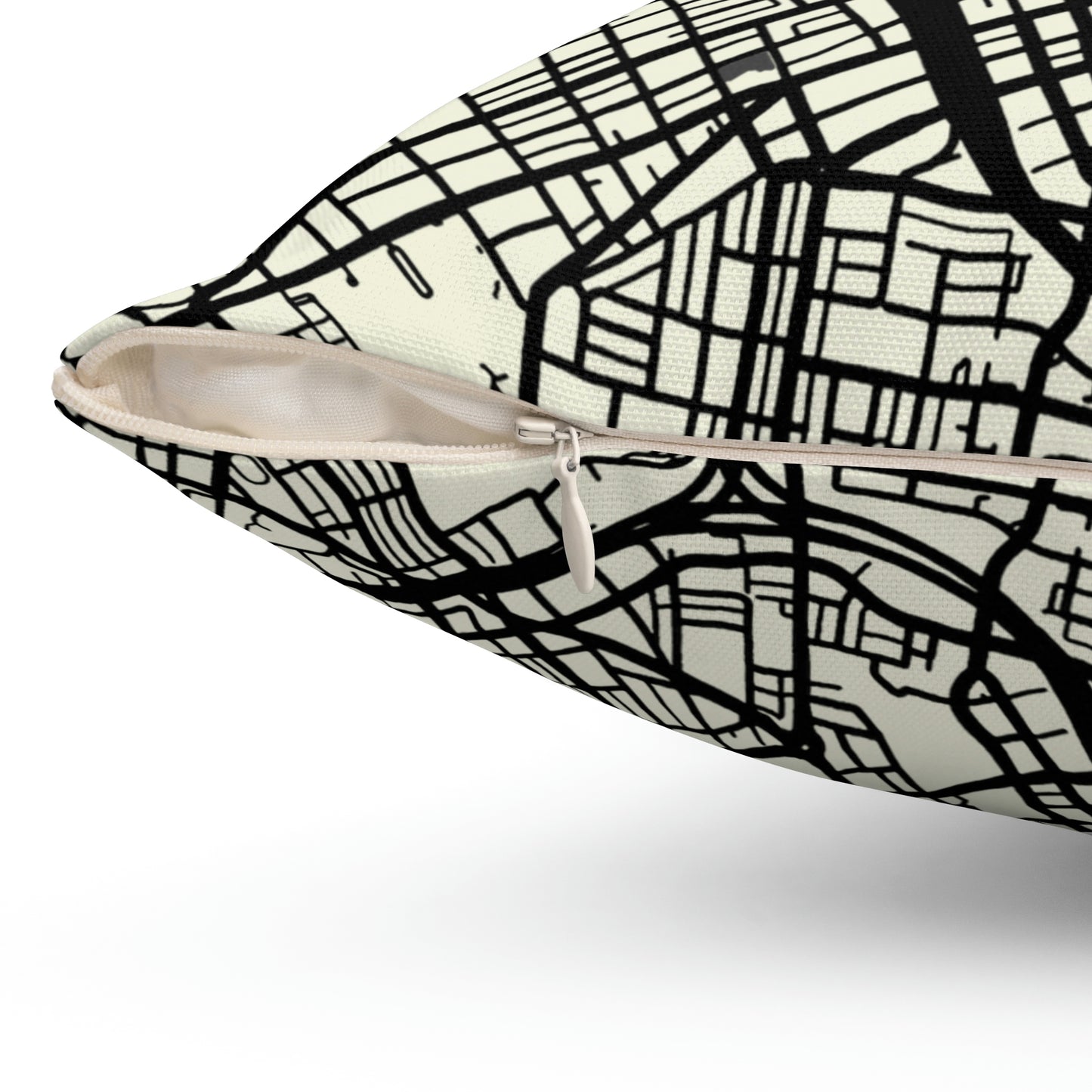 615 Map  Square Pillow
