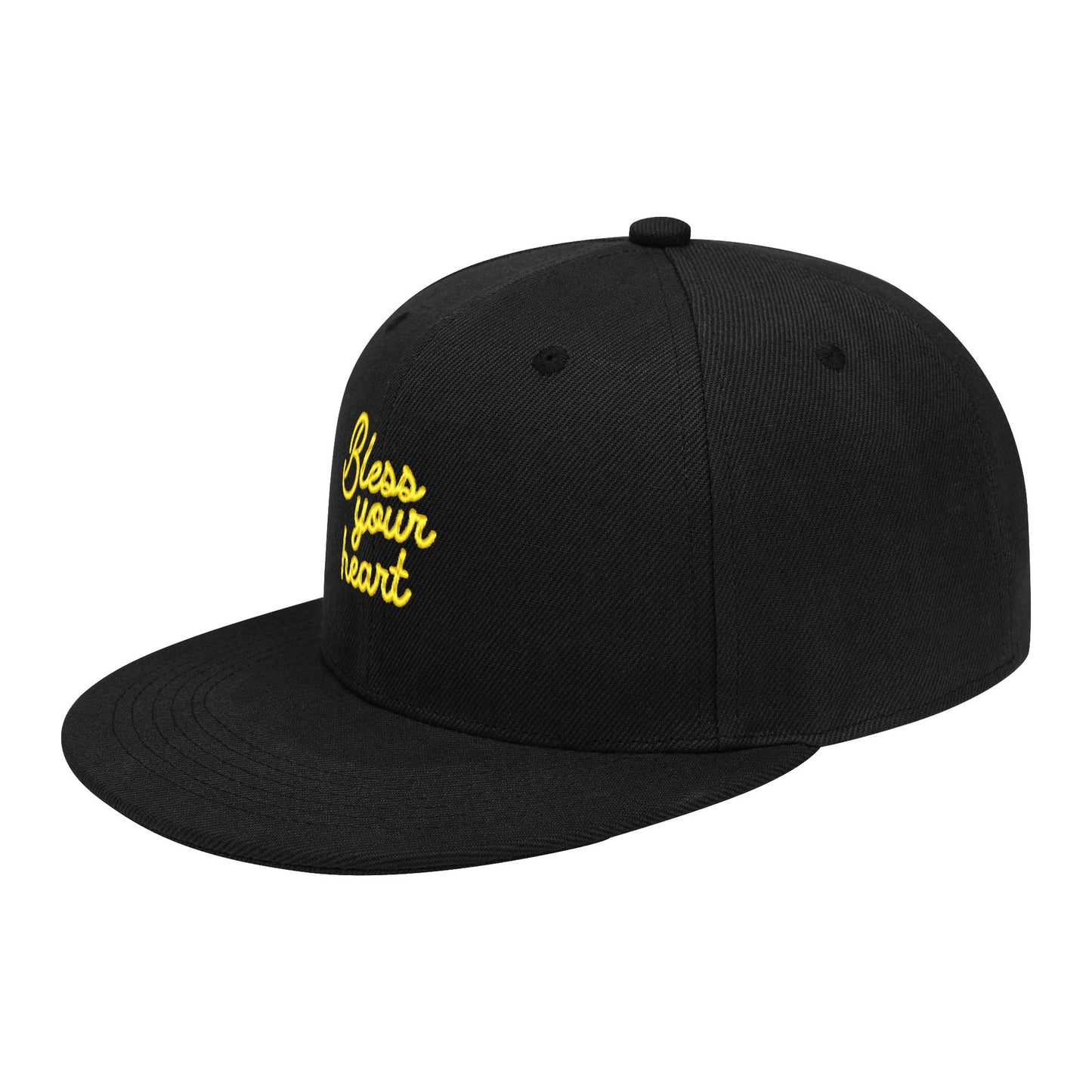 Bless Your Heart Scripted flat bill hat