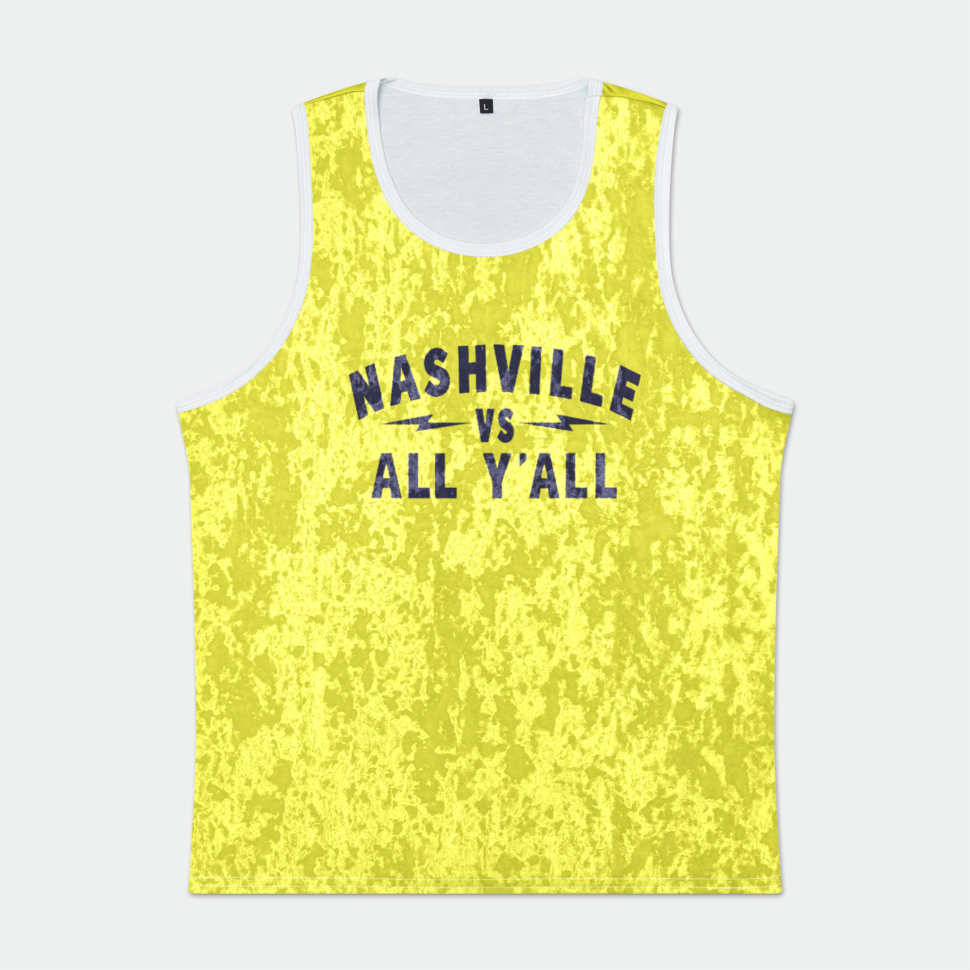 Nashville Vs Gold Velvet tank Mens Velvet Tank Top