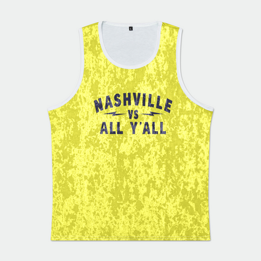 Nashville Vs Gold Velvet tank Mens Velvet Tank Top