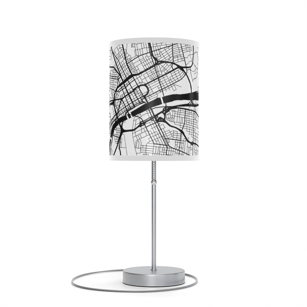 Nashville Map Print Lamp