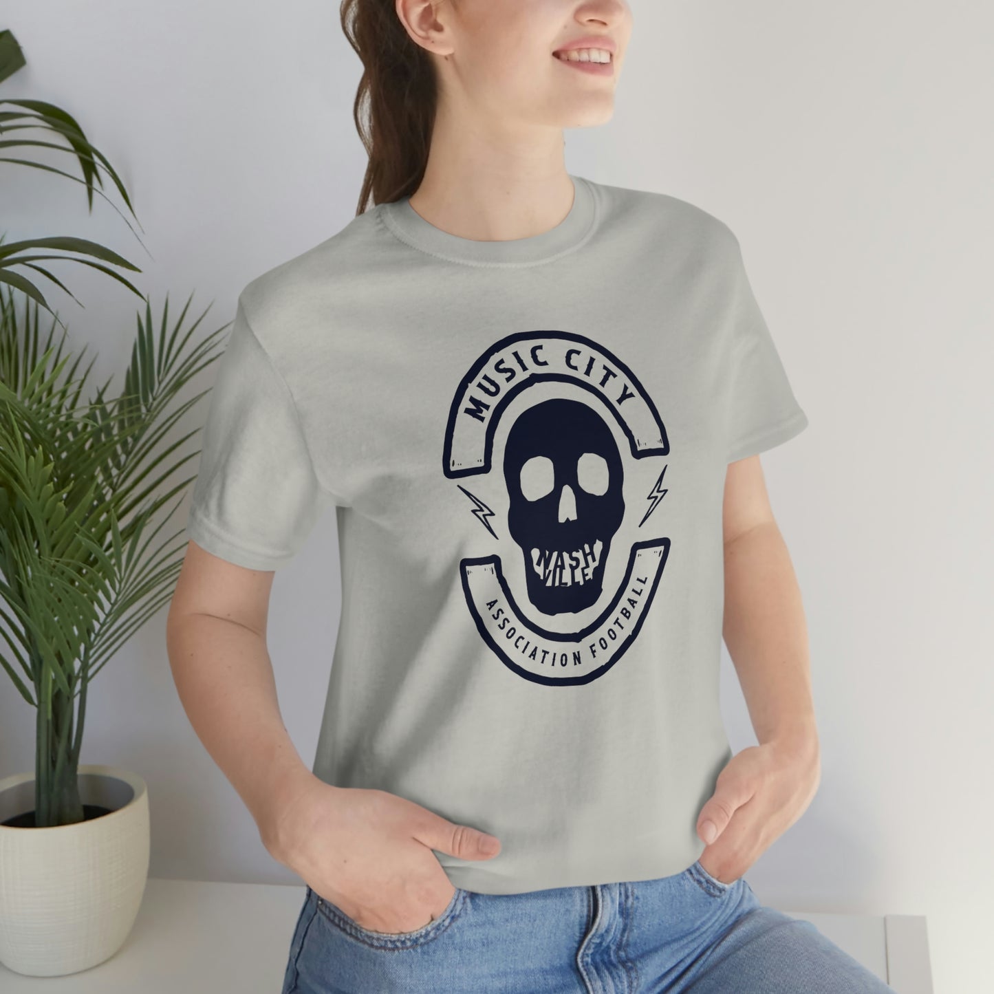 MC Biker Badge Nashteeth  J Short Sleeve Tee