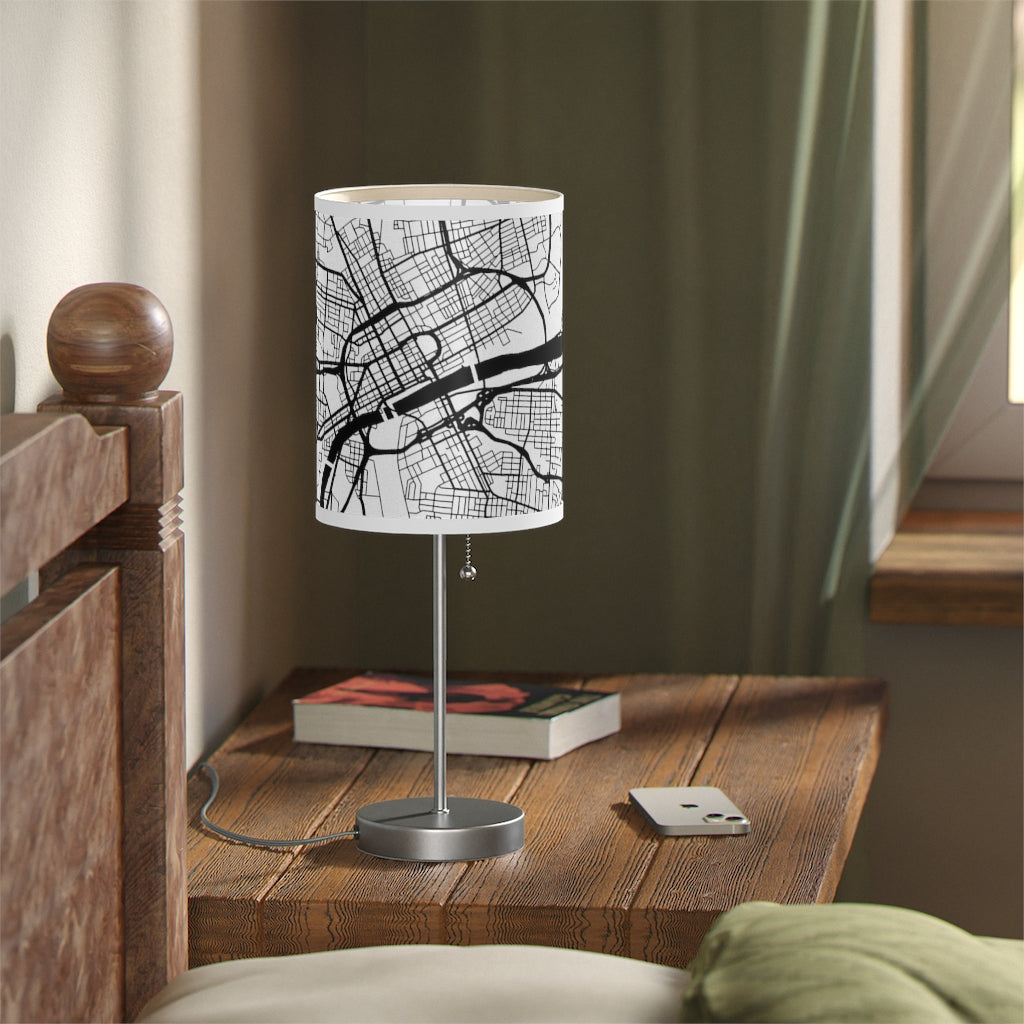 Nashville Map Print Lamp