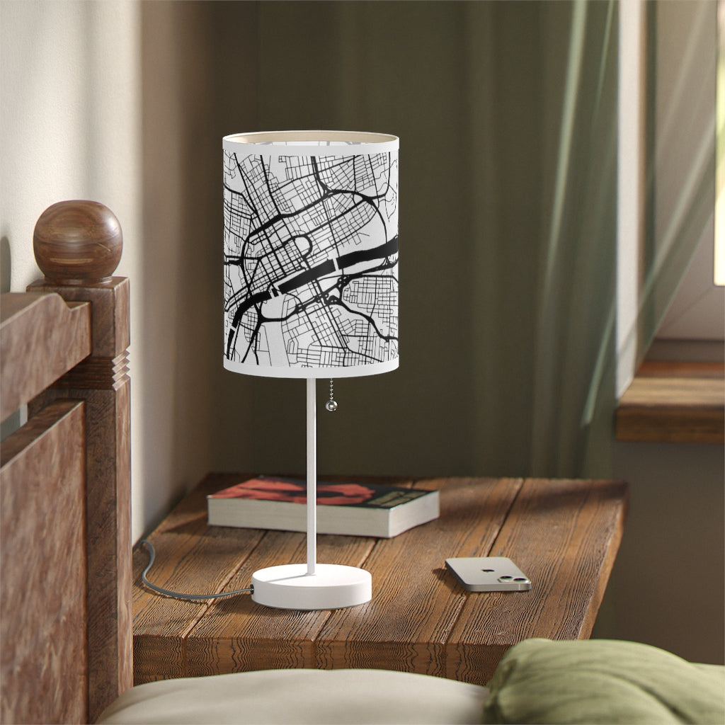 Nashville Map Print Lamp