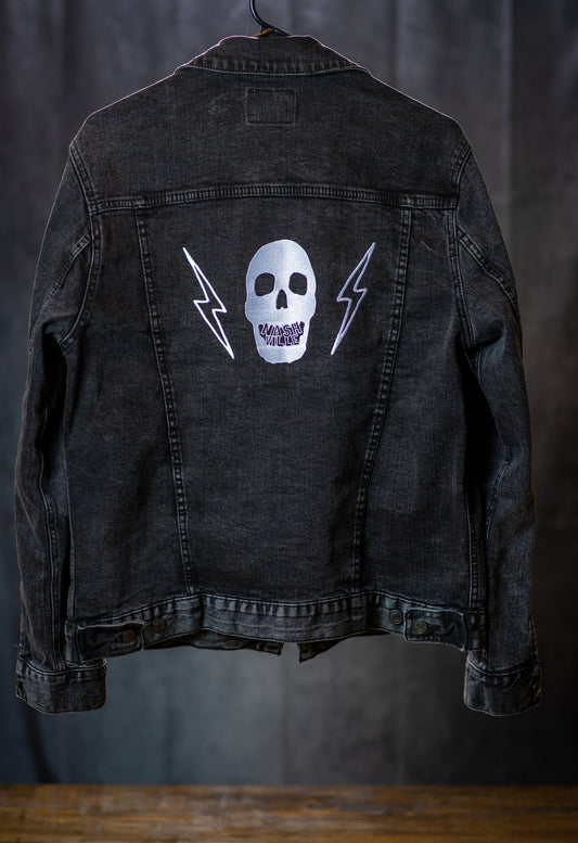 Local_SkullTeeth Unisex denim jacket