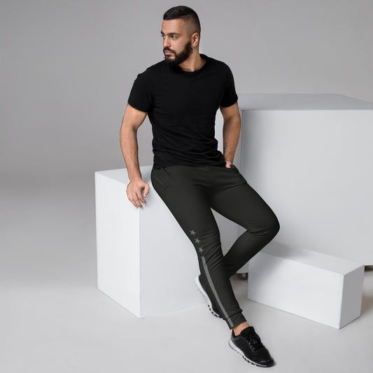Stripe Stars Charcoal Men's Joggers