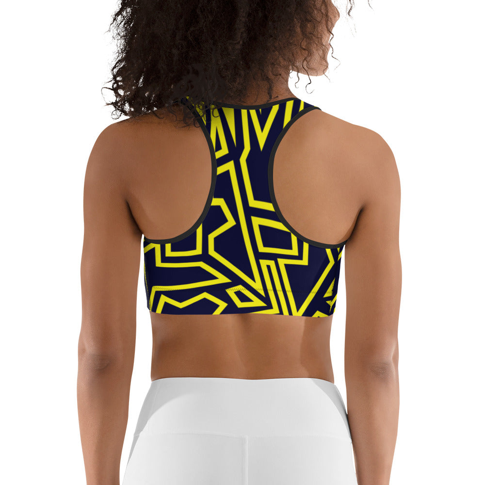 Hidden N Pattern Sports bra