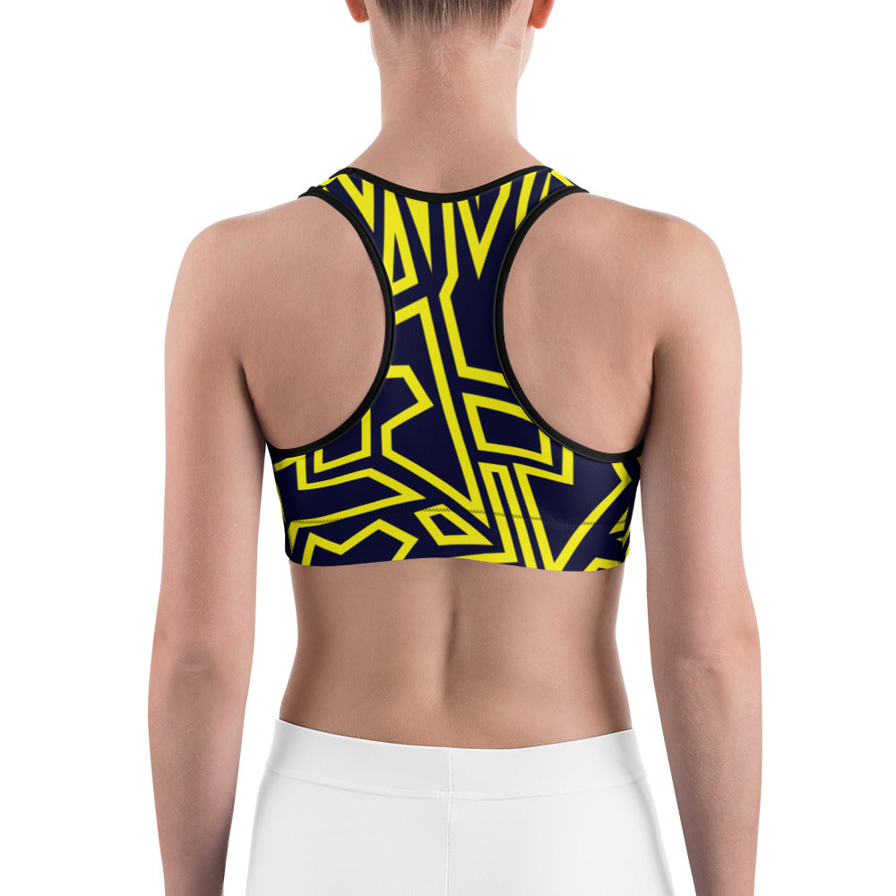 Hidden N Pattern Sports bra