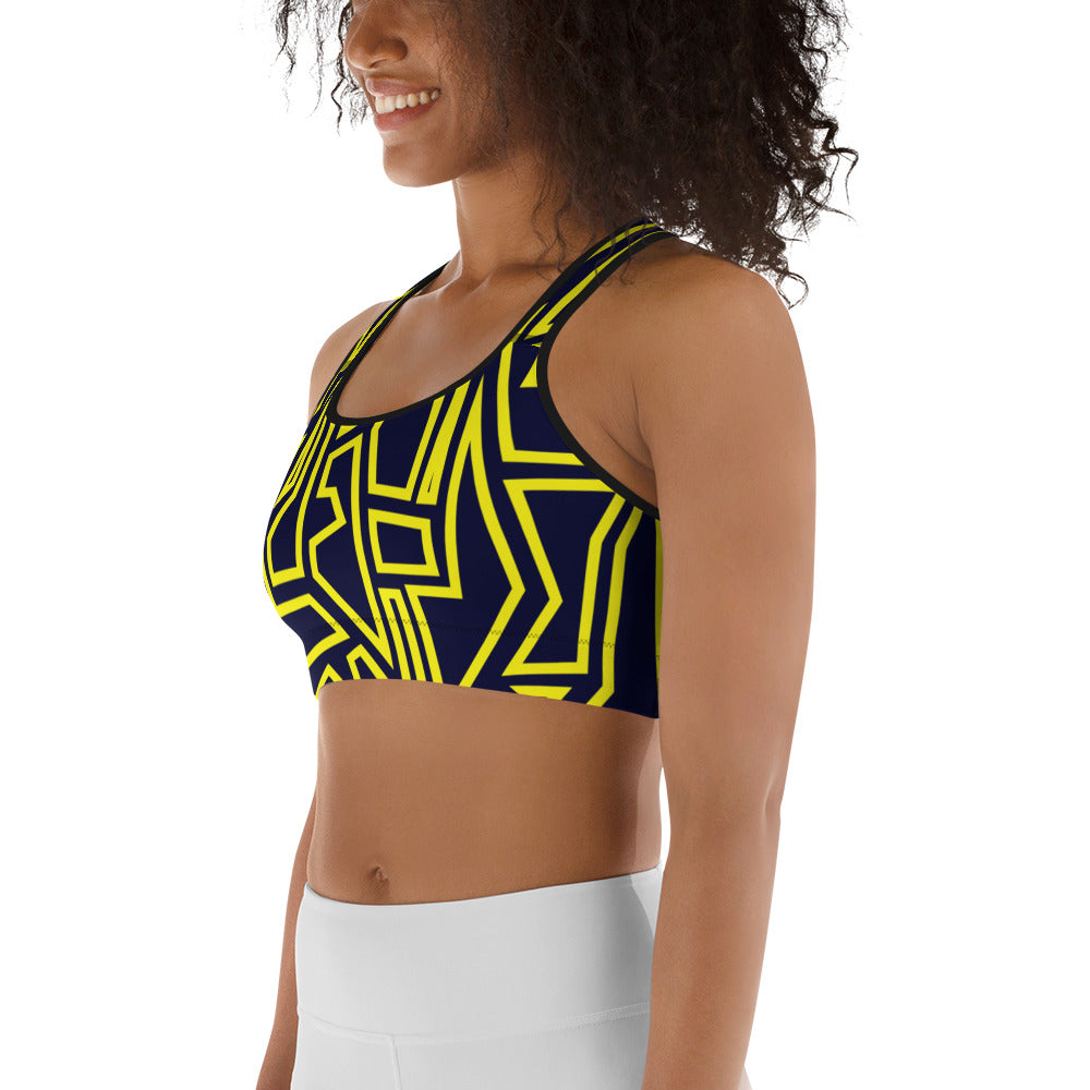 Hidden N Pattern Sports bra