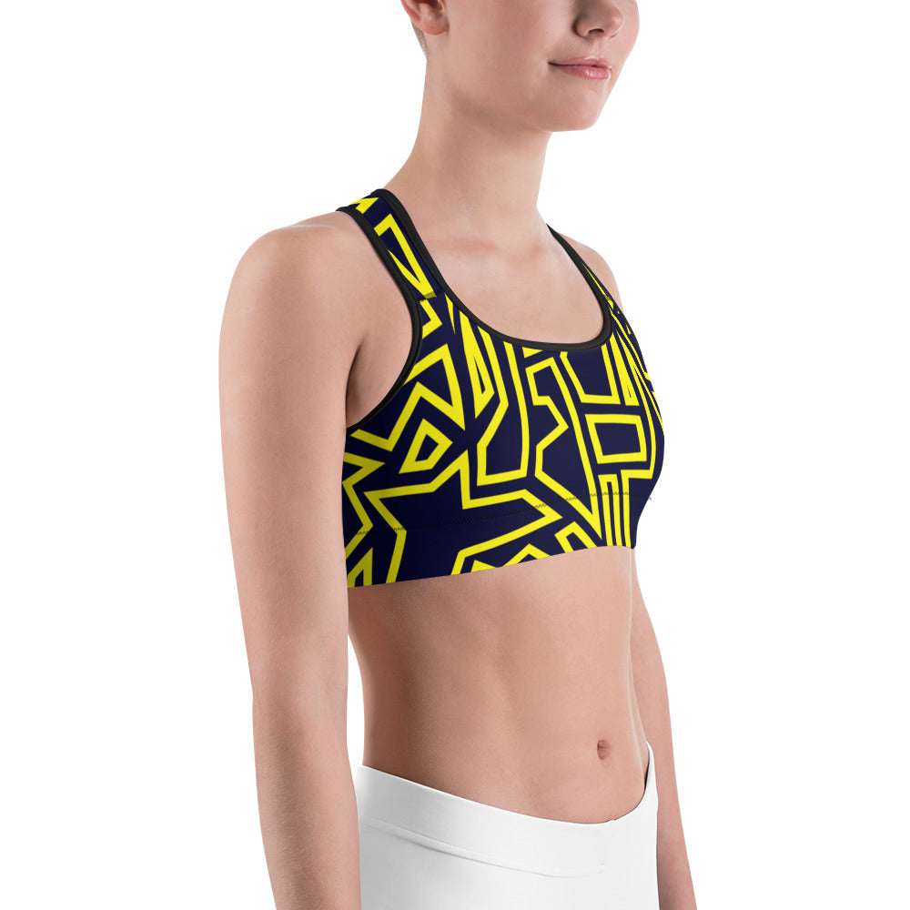 Hidden N Pattern Sports bra
