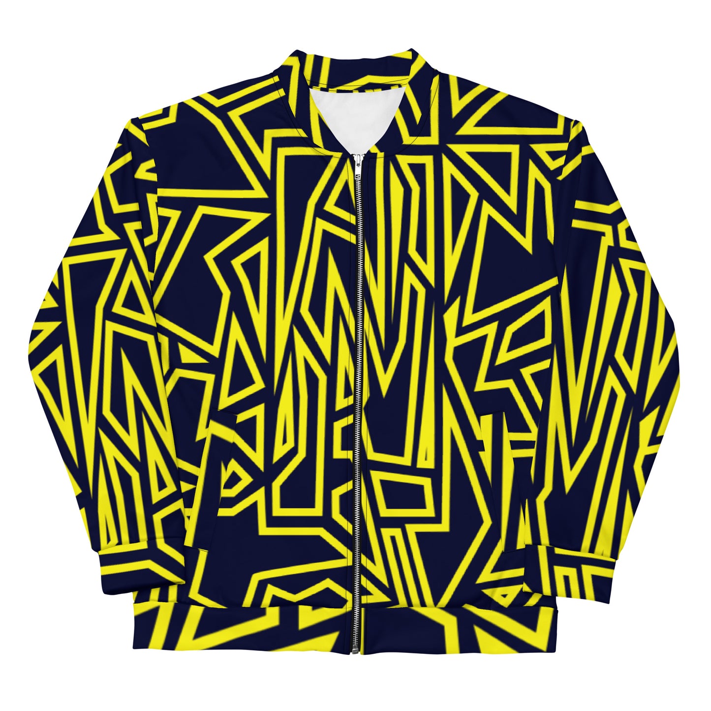 Hidden N Pattern Unisex Bomber Jacket