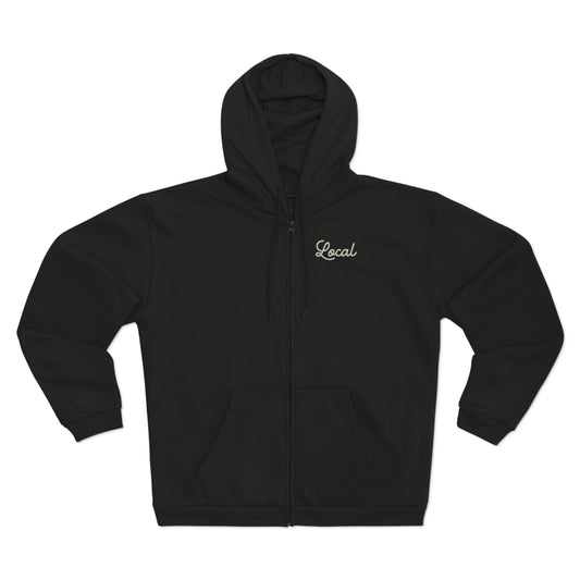 Local Skully Back graphic Unisex Hooded Zip Sweatshirt