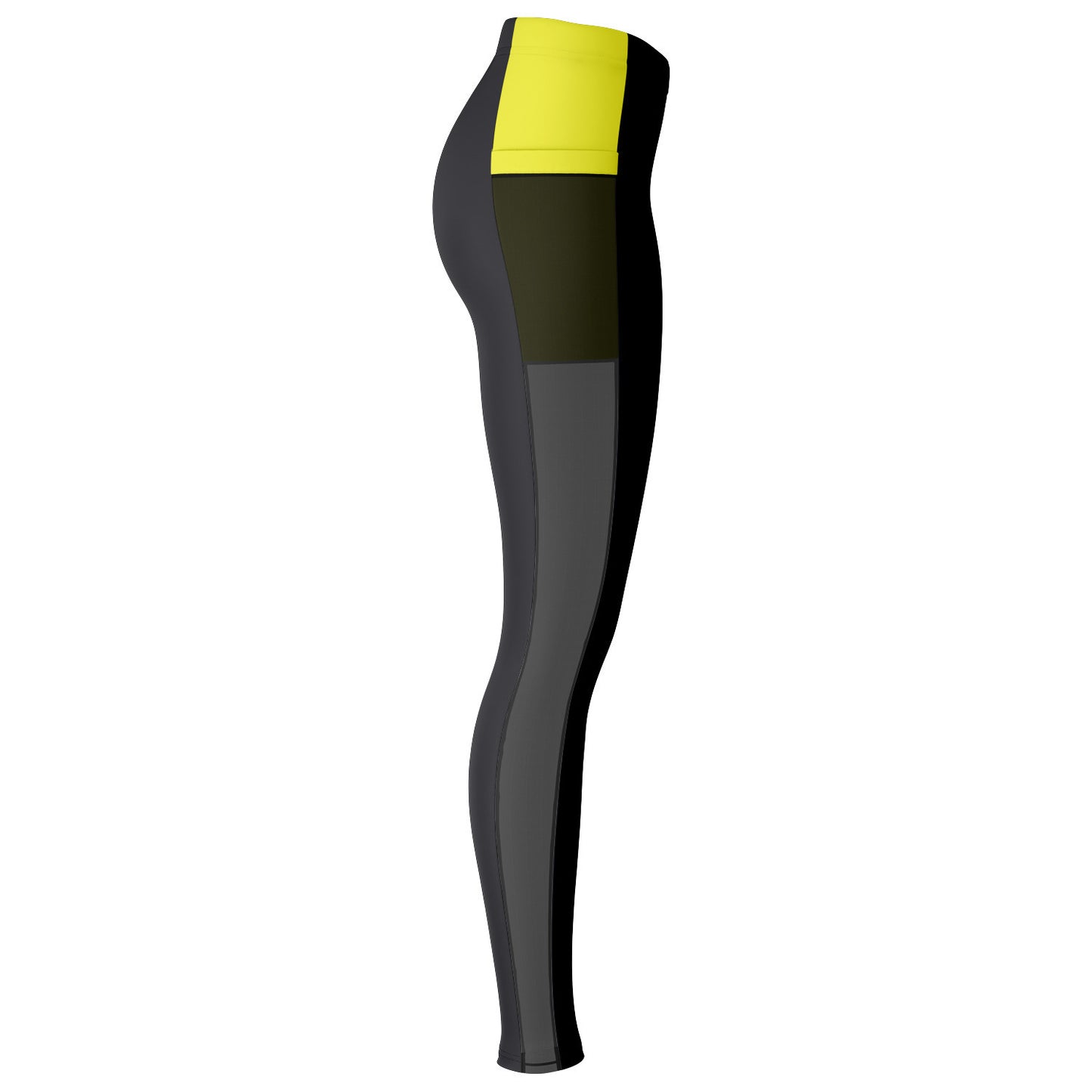 GoldCharcoal Mesh Pocket Legging