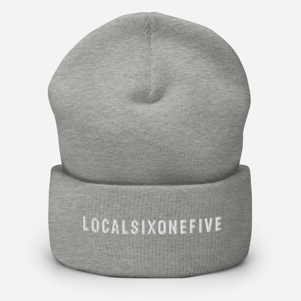 Localsixonefive wordmark embroidered Cuffed Beanie
