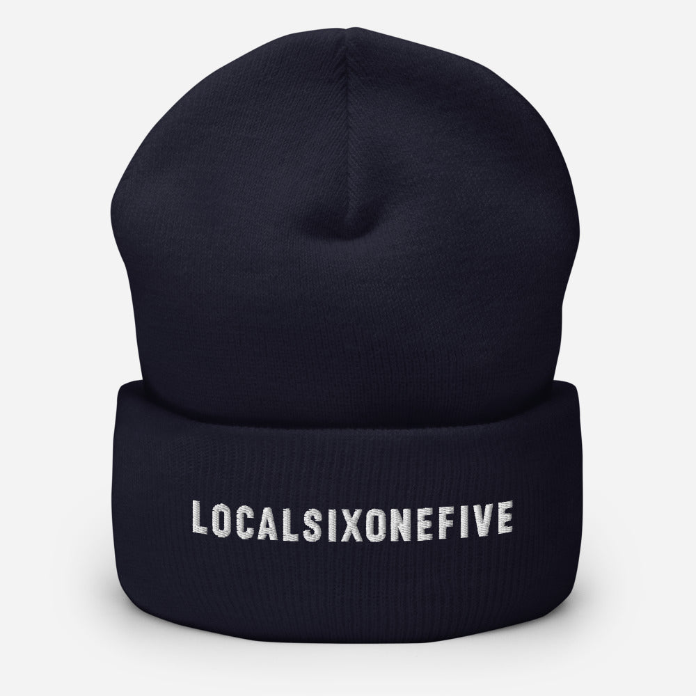 Localsixonefive wordmark embroidered Cuffed Beanie