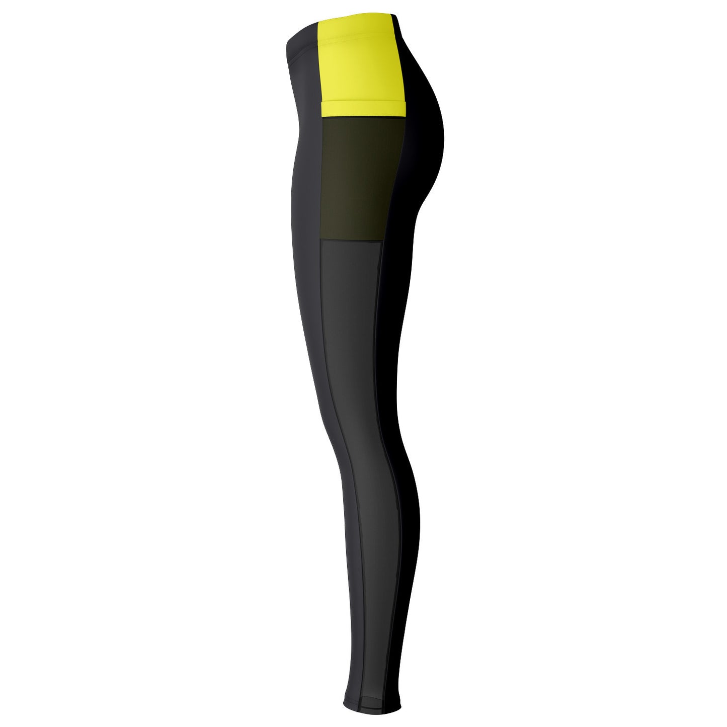 GoldCharcoal Mesh Pocket Legging