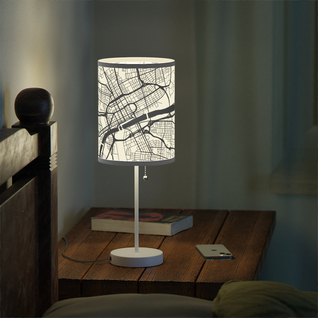 Nashville Map Print Lamp