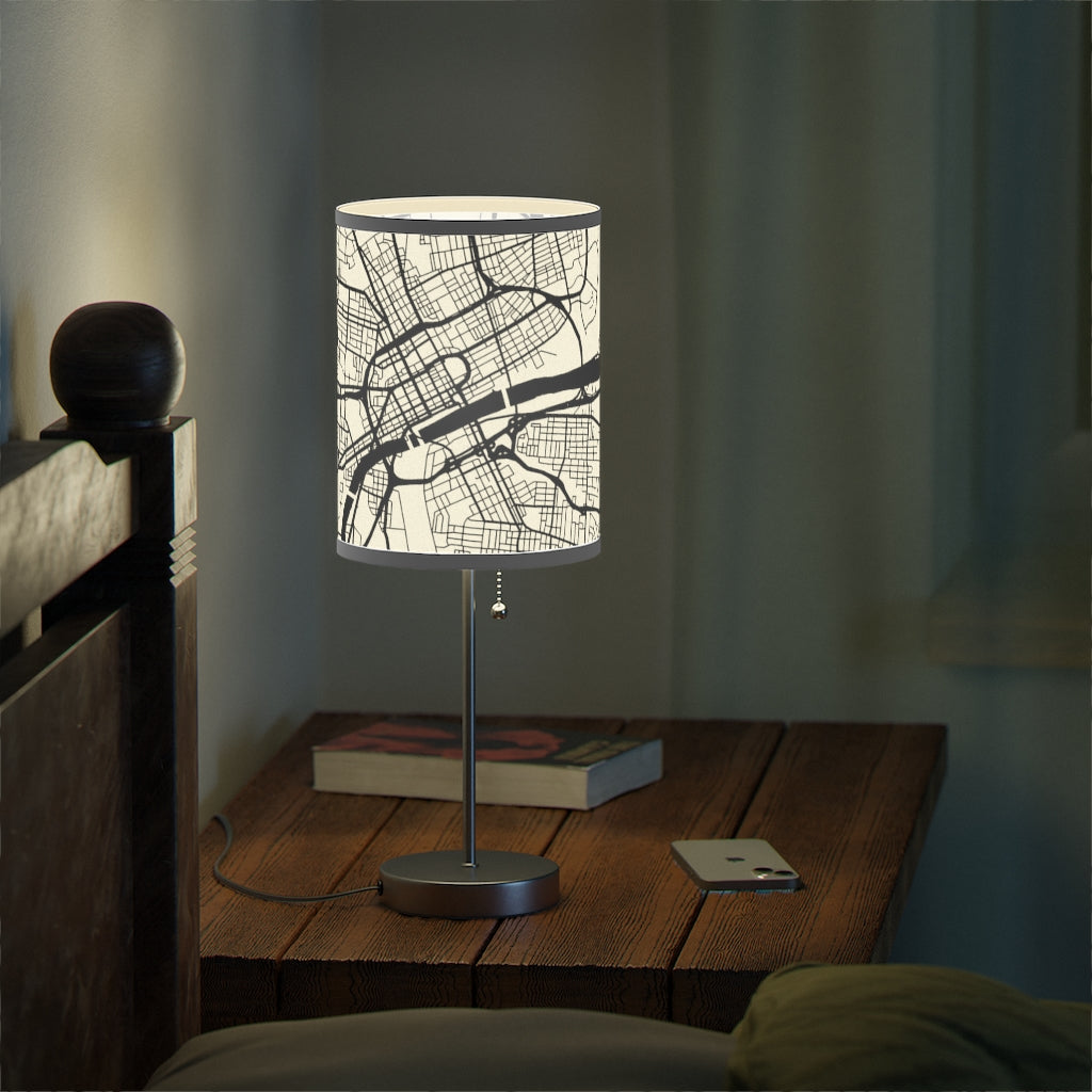 Nashville Map Print Lamp