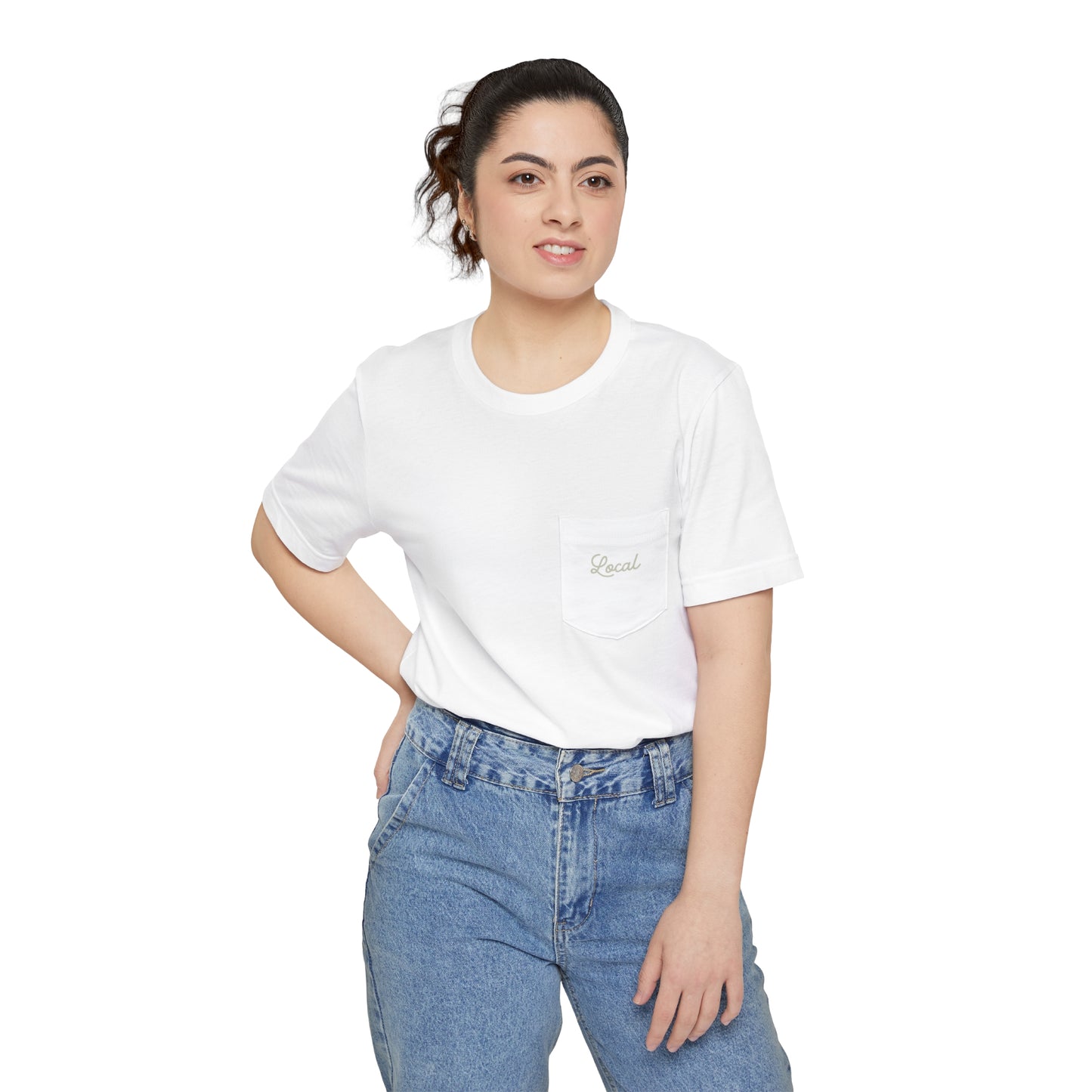 Local Script Unisex Pocket Tee