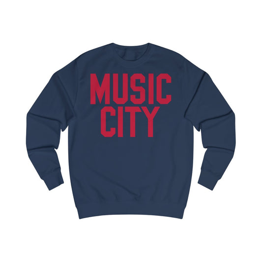 Music City Red Text Sweatshirt