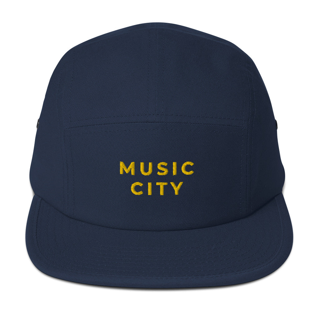 Music City Vintage Gold Five Panel Cap
